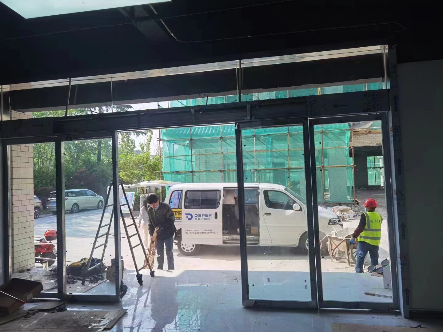 通州市玻璃感应门定做